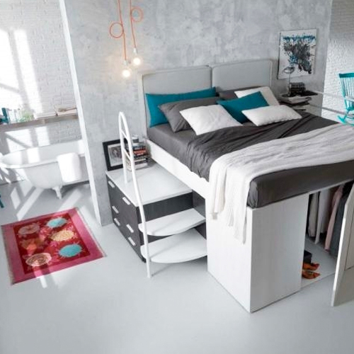 aménagement chambre lit mezzanine